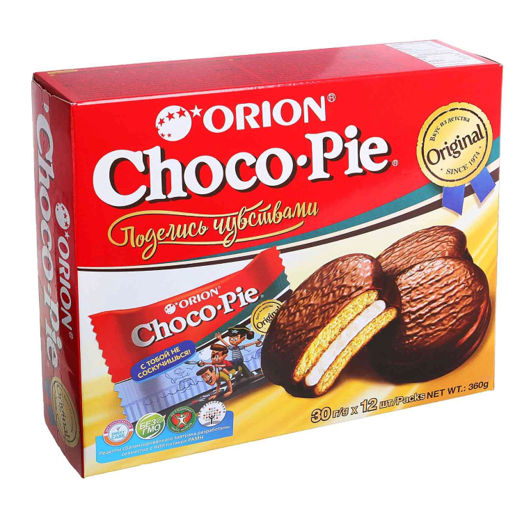 Чоко чоко отзывы. Орион Чоко Пай 360г. Чоко Пай 12 штук Орион. Печенье Чоко Пай 360 г. Орион. Печенье Орион Чоко Пай.